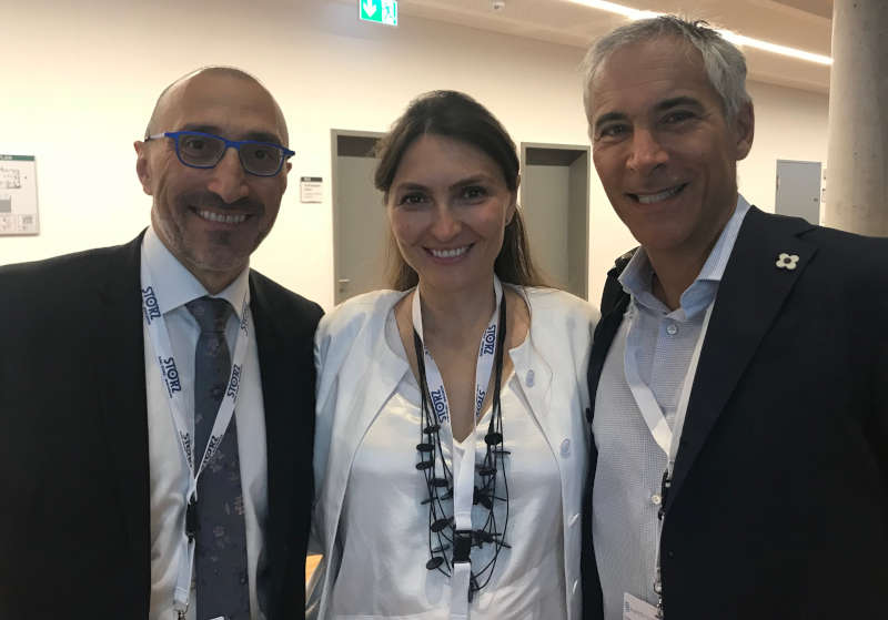 Dr. Epstein pictured with Dr. Gorana Kuka Epstein and Dr. Bessam Farjo of England, 