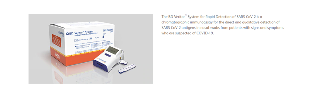 dispositivo de detección de COVID-19